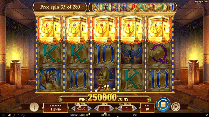 Legacy-of-Dead выигрышный слот